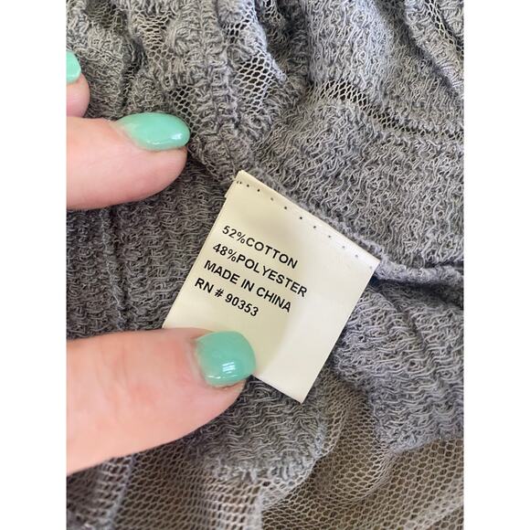 Rebellion Again Boho Beach Duster Open Front  Blue Embroidered Cover Up Small - Picture 8 of 8